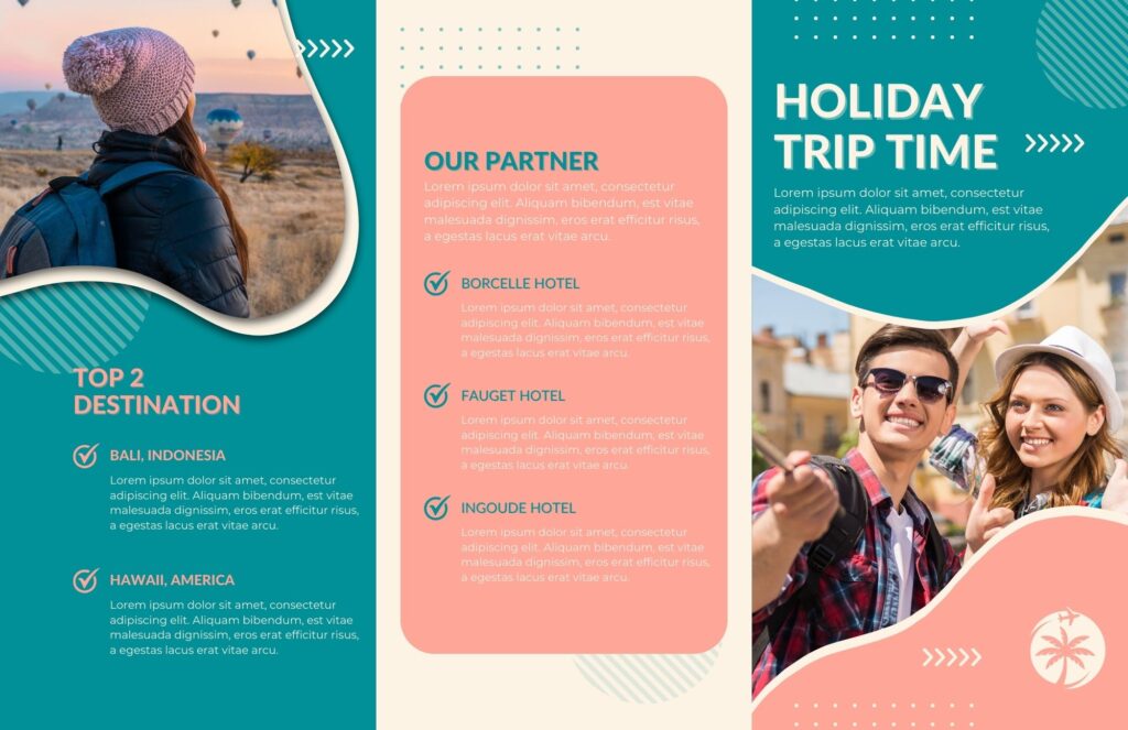 holiday trip brochure